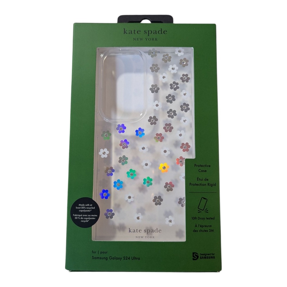 U4-N Kate Spade New York‎ Case for Samsung Galaxy S24 Ultra - Clear/Flowers